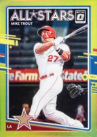 2020 Panini Donruss Optic #197 Mike Trout Lime Green Baseball Card