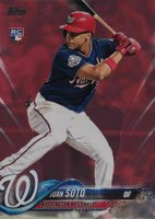 2018 Topps Update #US300 Juan Soto Batting-Hot Pink Baseball Card