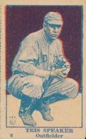 1921 Strip Card #6 Tris Speaker Baseball Card