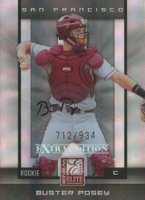 2008 Donruss Elite Extra Edition #177 Buster Posey Autograph Baseball Card