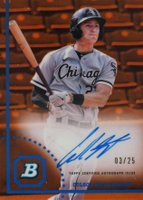 2022 Bowman Heritage Chrome Prospect Autographs #CPACMY Colson Montgomery Orange Refractor Baseball Card