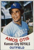 1977 Hostess #92 Amos Otis Hand Cut Baseball Card