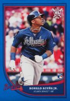 2018 Topps Big League #369 Ronald Acuna Jr. Blue Baseball Card