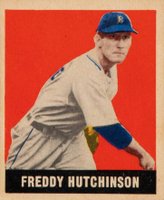 1948 Leaf #163 Freddy Hutchinson Short Print Baseball Card