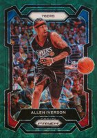 2023 Panini Prizm #184 Allen Iverson Green Choice Basketball Card