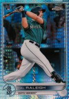 2022 Topps Chrome #149 Cal Raleigh Prism Refractor Baseball Card