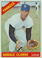 1966 Topps #547 Horace Clarke Short Print Baseball Card