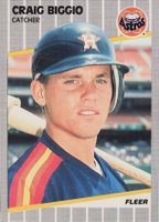 1989 Fleer #353 Craig Biggio Baseball Card