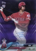 2018 Topps Clearly Authentic #SO Shohei Ohtani Autograph-Purple Baseball Card