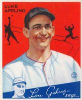 1934 Goudey World Wide Gum  #84 Luke Appling Baseball Card