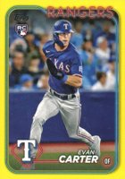 2024 Topps #280 Evan Carter Yellow Baseball Card