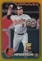 2024 Topps #450 Gunnar Henderson Gold Foil Baseball Card