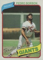 1980 Topps #627 Pedro Borbon Baseball Card