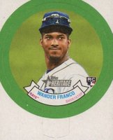 2022 Topps Heritage 1973 Topps Candy Lids #4 Wander Franco Baseball Card