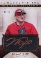 2014 Panini Immaculate Ink #53 Mike Trout Baseball Card