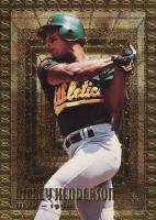 1995 Topps Embossed #103 Rickey Henderson Golden Idols Baseball Card