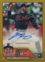 2023 Topps Chrome Update Autograph #ACGR Grayson Rodriguez Gold Baseball Card