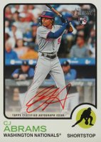 2022 Topps Heritage Real One Autographs #ROACJA CJ Abrams Red Ink Baseball Card