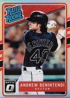 2017 Panini Donruss Optic #34 Andrew Benintendi Holo Baseball Card