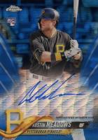 2018 Topps Chrome Rookie Autograph #RA-AUM Austin Meadows Blue Wave Refractor Baseball Card