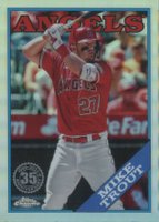 2023 Topps Chrome Update 1988 Topps Baseball #88CU2 Mike Trout Baseball Card