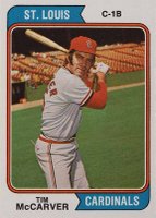 1974 Topps #520 Tim McCarver Baseball Card