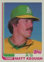 1982 Topps #87 Matt Keough Baseball Card