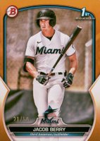 2023 Bowman Paper Prospects #BP108 Jacob Berry Gold Baseball Card