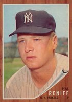 1962 Topps #139p Hal Reniff Portrait Baseball Card