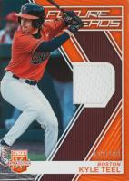 2023 Panini Elite Extra Edition Future Threads #FTKT Kyle Teel Orange Baseball Card
