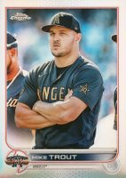 2022 Topps Chrome Update 2022 All-Star Game Chrome #1 Mike Trout Baseball Card