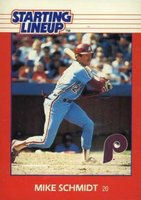 1988 Kenner Starting Lineup # Mike Schmidt Baseball Card