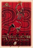 1999 Upper Deck MVP #184 Michael Jordan Gold Script Basketball Card
