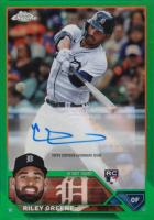 2023 Topps Chrome Update Autograph #ACRG Riley Greene Green Baseball Card