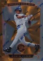 1997 Pinnacle Certified Team #3 Derek Jeter Gold Baseball Card