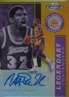 2019 Panini Contenders Optic Legendary Contenders Autographs #LCMJN Magic Johnson Gold Basketball Card