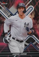 2022 Topps Finest #74 Aaron Judge Red/Black Vapor Refractor Baseball Card