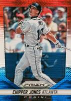 2014 Panini Prizm #164 Chipper Jones Red/White/Blue Pulsar Prizm Baseball Card