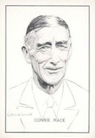 1950 Callahan Hall of Fame # Connie Mack Baseball Card