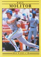 1991 Fleer #591 Paul Molitor Baseball Card