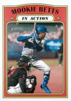 2021 Topps Heritage #168 Mookie Betts In Action Baseball Card