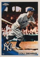 2010 Topps Chrome Wrapper Redemption #223 Lou Gehrig Refractor Baseball Card