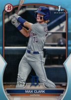 2023 Bowman Draft #BD76 Max Clark Sky Blue Baseball Card