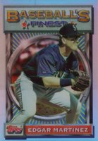 1993 Finest #190 Edgar Martinez Refractor Baseball Card