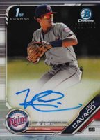 2019 Bowman Draft Chrome Draft Picks Autograph #CDAKC Keoni Cavaco Refractor Baseball Card