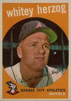 1959 Topps #392 Whitey Herzog Baseball Card