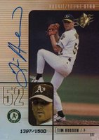 2000 SPx #109 Tim Hudson Autographed Baseball Card