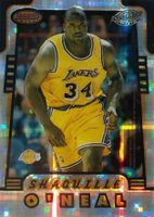 1996 Bowman's Best Honor Roll #HR7 Alonzo Mourning/Shaquille O'Neal Atomic Refractor Basketball Card