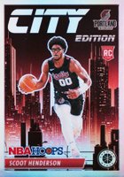 2023 Panini Hoops Premium Stock City Edition #5 Scoot Henderson Silver Prizm Basketball Card