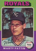1975 Topps Mini #413 Marty Pattin Baseball Card